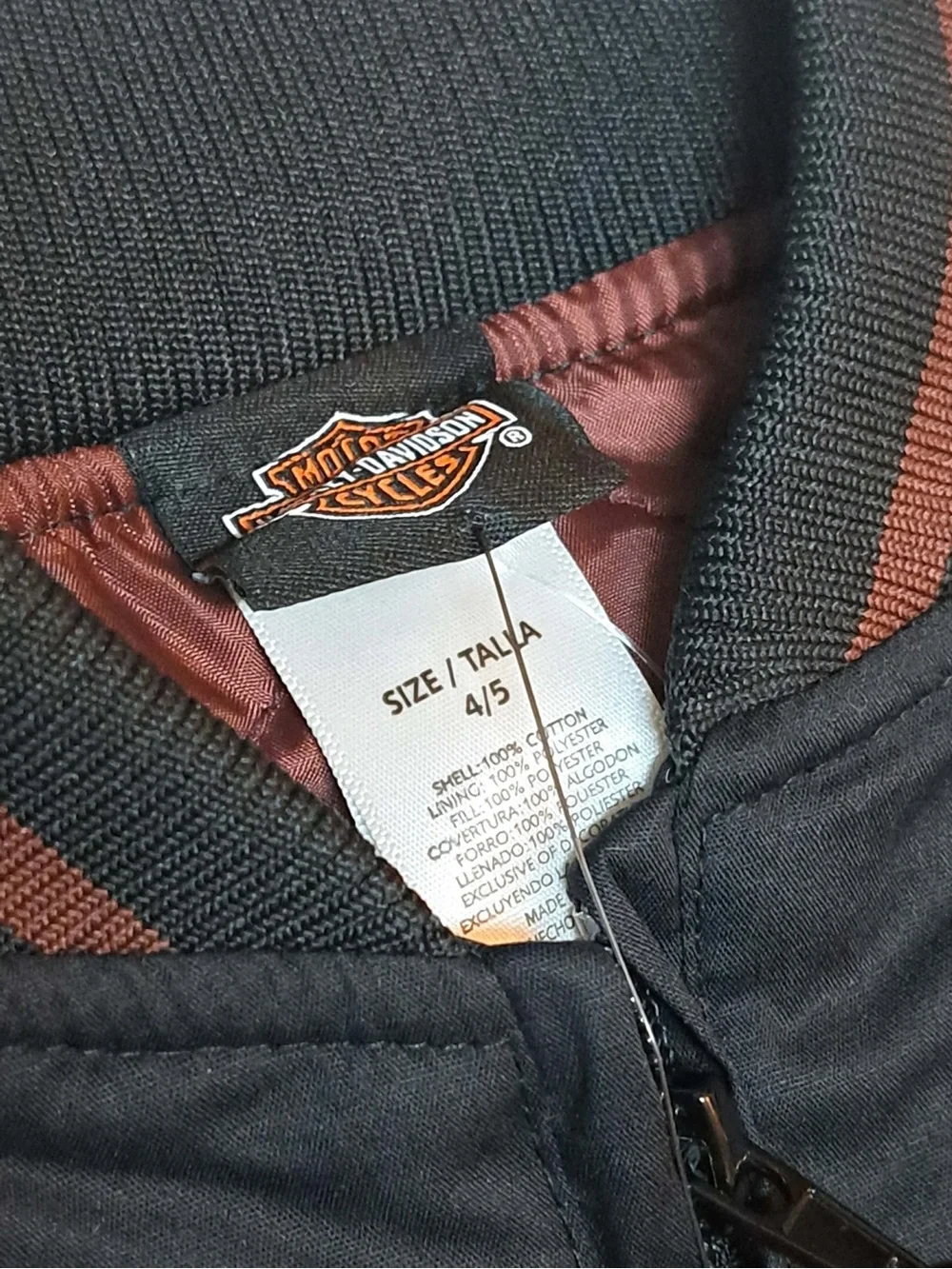 Harley-Davidson Toddler Bomber Jacket - Toddler Kids Size 4/5